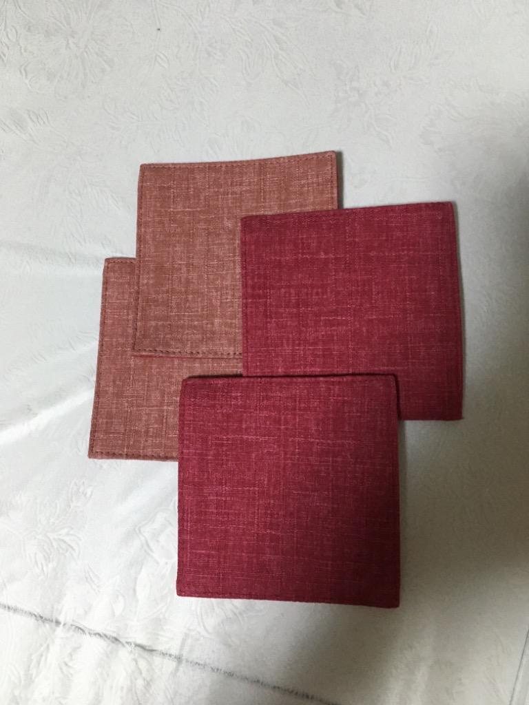 8×8cm ミニ コースター 四季彩 日本製 リバーシブル 布 綿