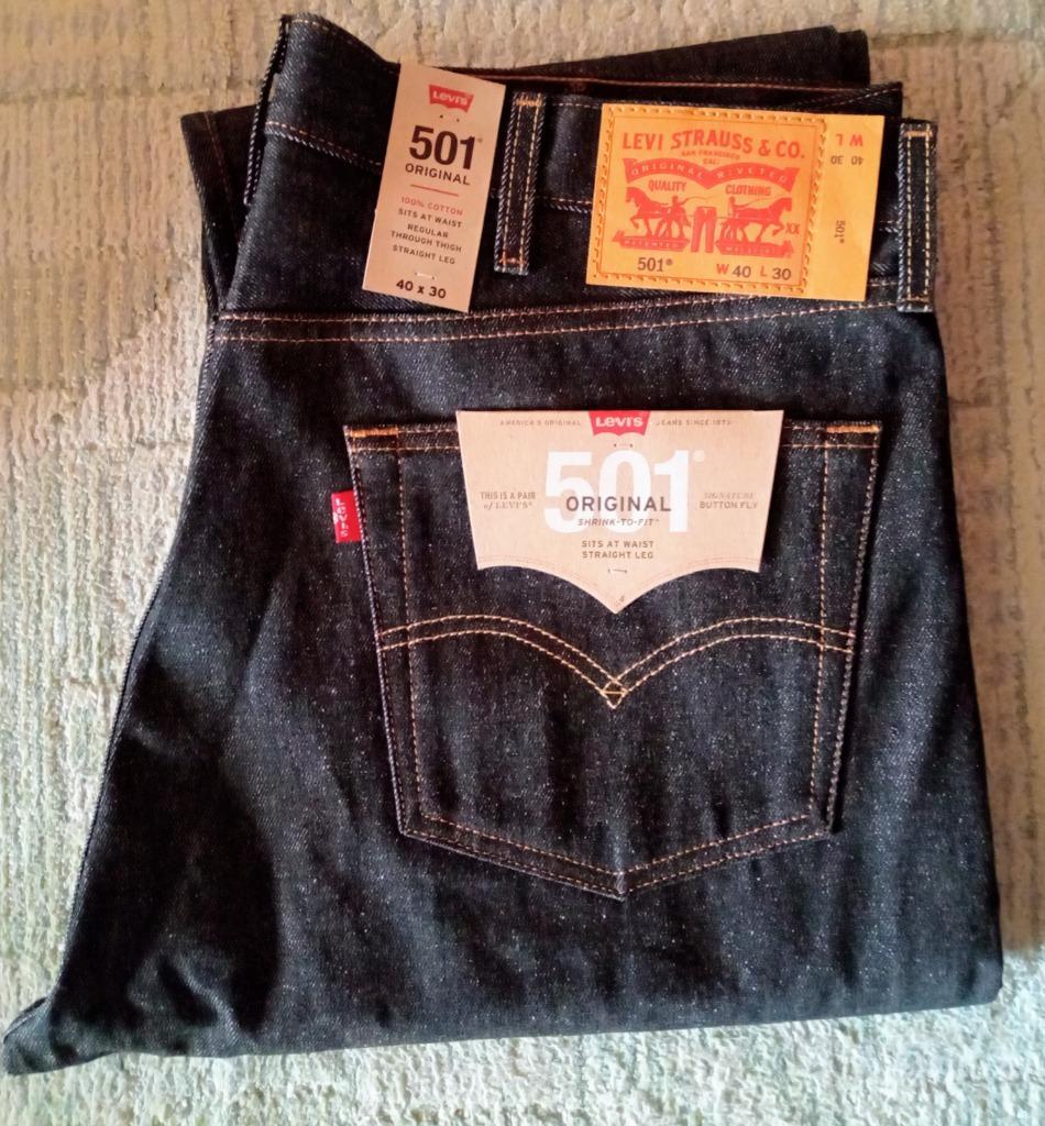 メキシコ製 Levi's リーバイス 501 ブラックデニムパンツ 40×32 - デニム