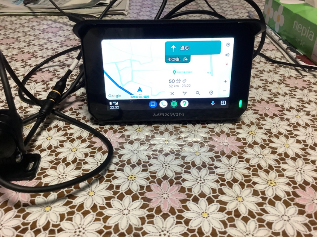 バイク用 ドライブレコーダー 前後2カメラ 5インチ ディスプレイ