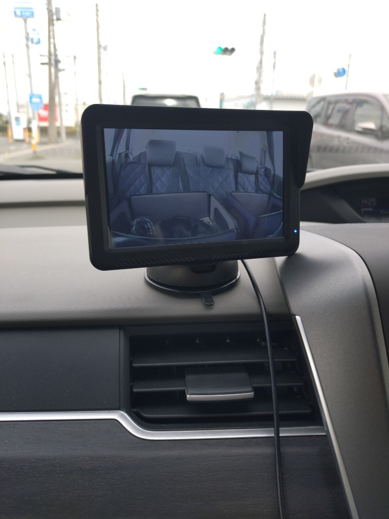 ペットモニター 車用 車載 ペット 見守りモニター ペットカメラ