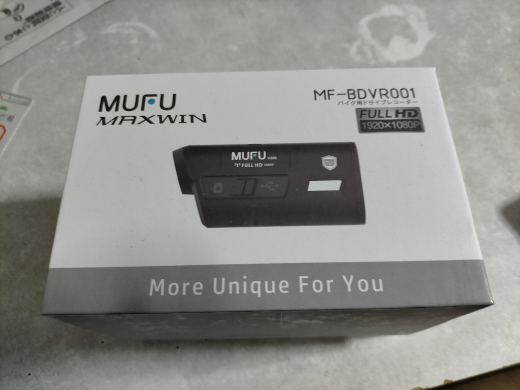 ドライブレコーダー バイク用 2カメラ 前後同時録画 MUFU