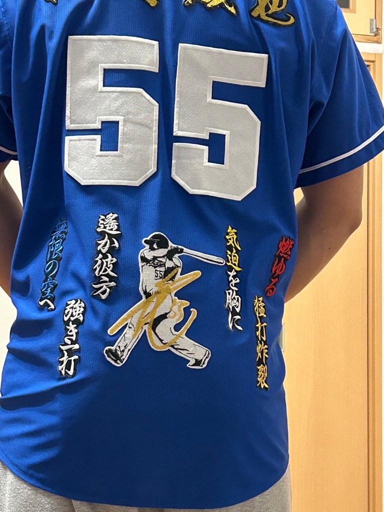 ☆送料無料☆中日 ドラゴンズ 細川成也 シルエット 2 & サイン