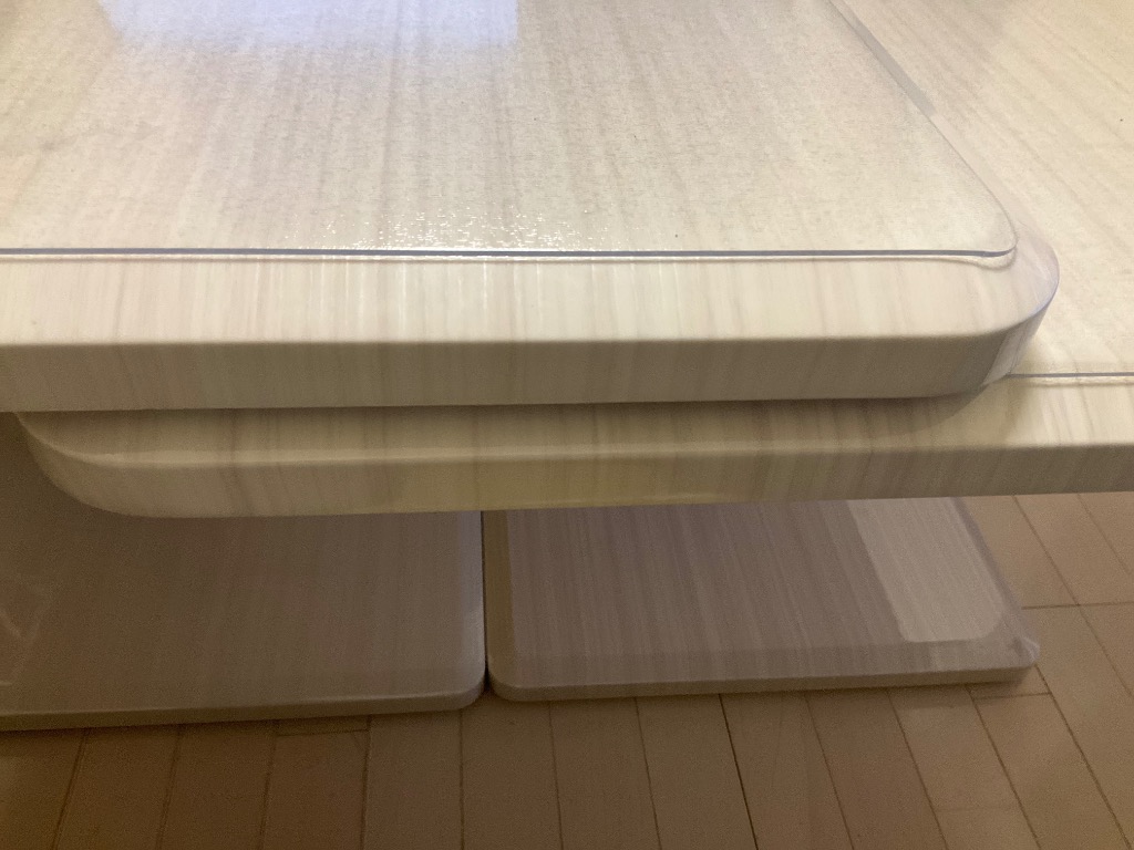 nanaco　白色　ハイテーブル　6点セット②(天板&床板) シギヤマ家具 135昇降テーブル ノルディ 天板：ハイグロス (白木