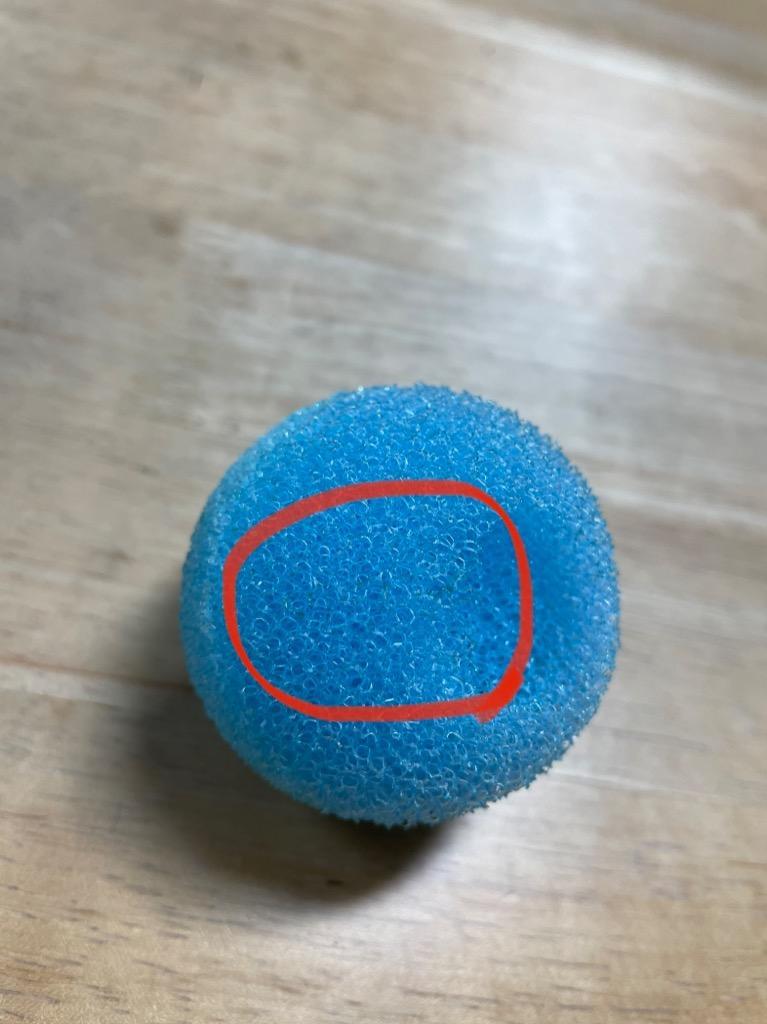 新品未使用 泡立てボール スポンジ 2層式 ライトブルー