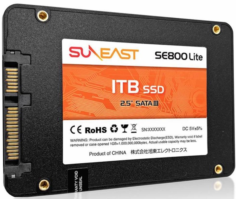 SUNEAST 1TB 内蔵SSD 2.5インチ 7mm SATA3 6Gb/s 3D NAND採用 PS4動作