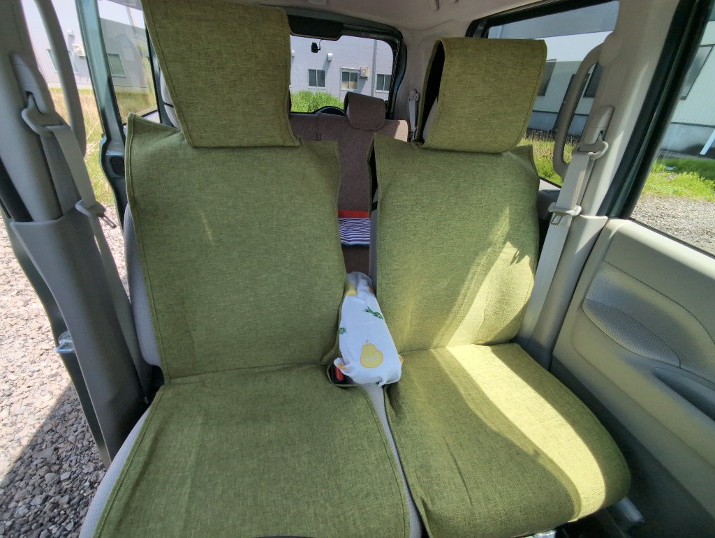 国内外の人気集結！ シートカバー 錦産業 軽自動車用 リア セット Calm 汎用 車 アクセサリー