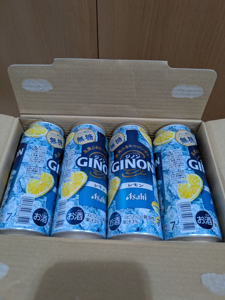 アサヒ チューハイ レモンサワー GINON ジノン レモン 無糖