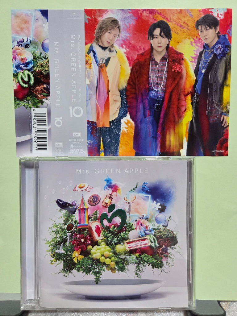 邦楽 Mrs. GREEN APPLE 10 楽天ブックス: 10 (初回限定盤 CD＋Blu-ray) - Mrs.GREEN APPLE