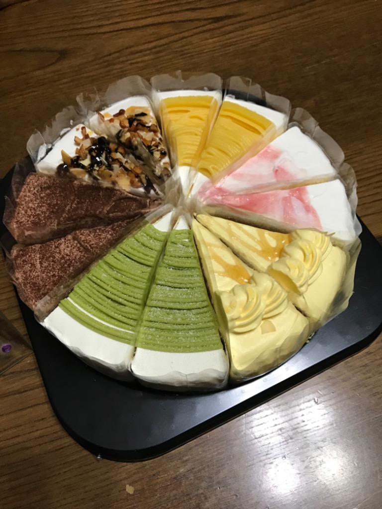 6種のケーキセット 6号18cm 6種類各2カット合計12カット ギフト