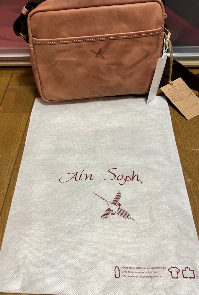 AinSoph アインソフ 横型ショルダーバッグ ASE1601-HP