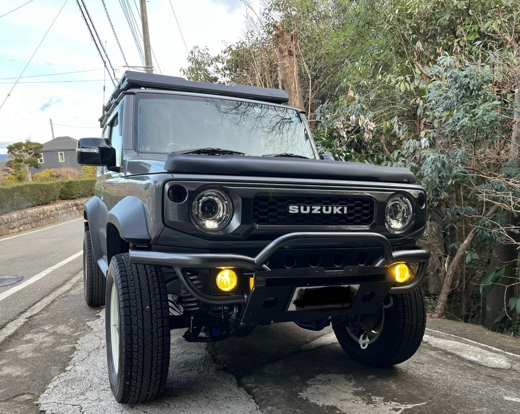 ジムニーシエラ クラッシュtypeTフロントバンパー スチール製 BEAST-R クラッシュtypeTフロントバンパー スチール製 JB74 | BEAST-R