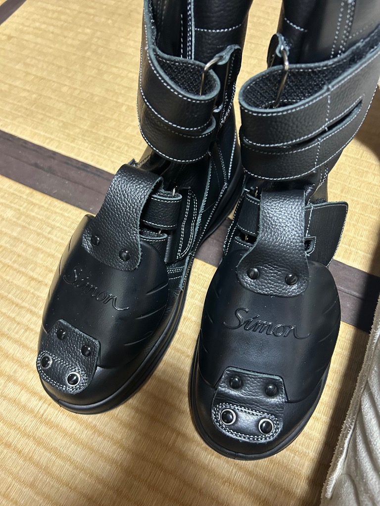 シモン 安全靴 WS38黒樹脂甲プロ D-1 長編上靴 ウォーキングセフティ
