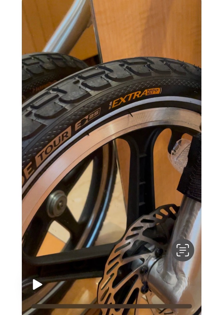 ★日本の職人技★ コンチネンタル 2本セット RideTour 16x1.75インチ (ETRTO：47 自転車本体