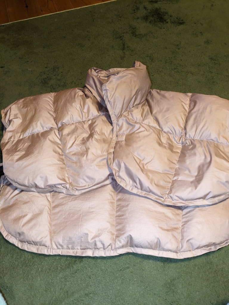 肩当て ダウン ポンチョ ブランケット 羽毛 洗える 寝具 軽い