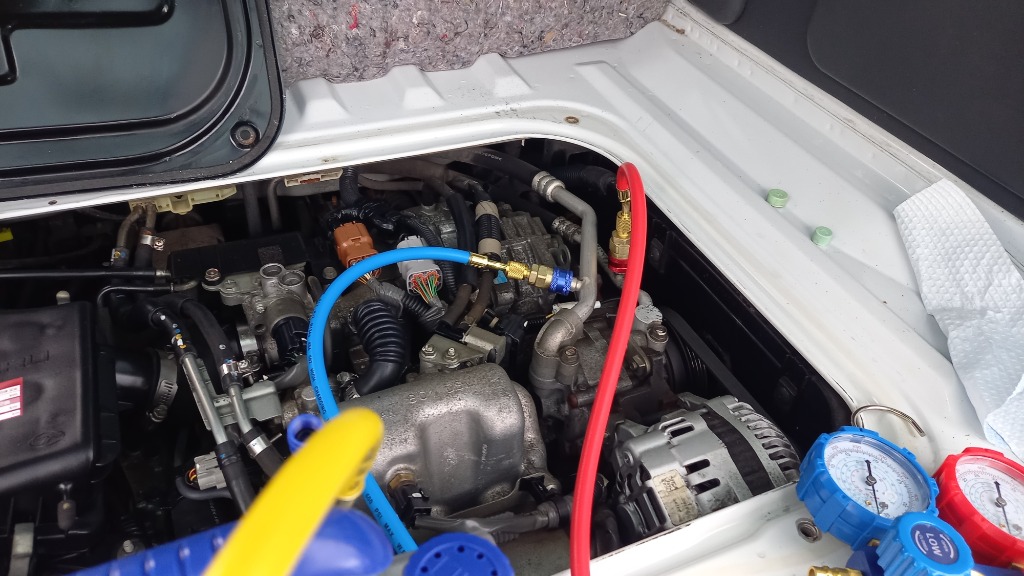 エアコン 工事 汎用 車 電動 エアコンチャージキット エアコン