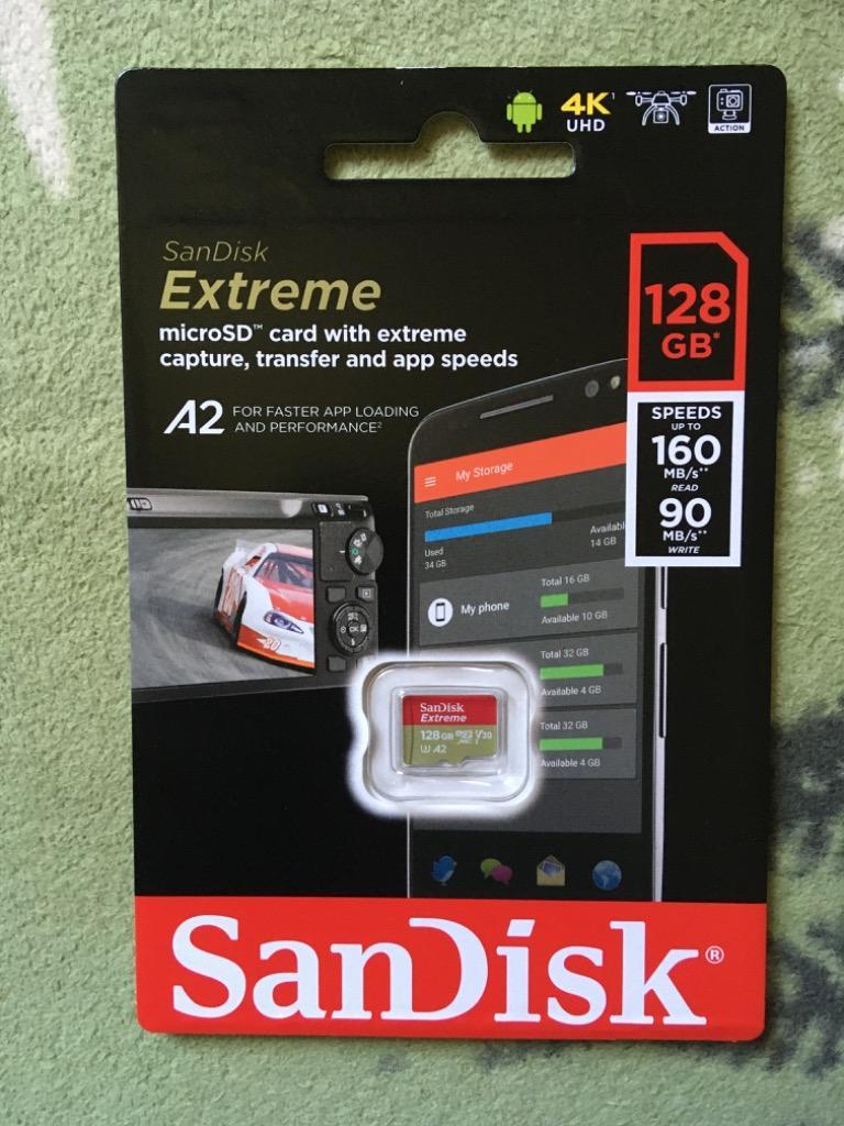 128GB microSDXCカード マイクロSD SanDisk サンディスク Extreme UHS-I U3 V30 A2 R:160MB/s W :90MB/s 海外リテール SDSQXA1-128G-GN6MN ◇メ :0619659180034:風見鶏 - 通販 - Yahoo!ショッピング