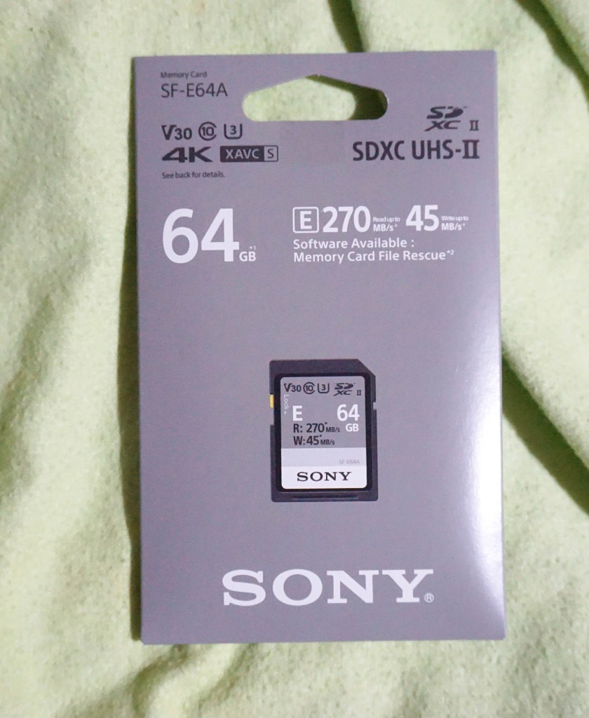 ソニー(SONY) SF-E64A SDXC UHS-II メモリーカード 64GB