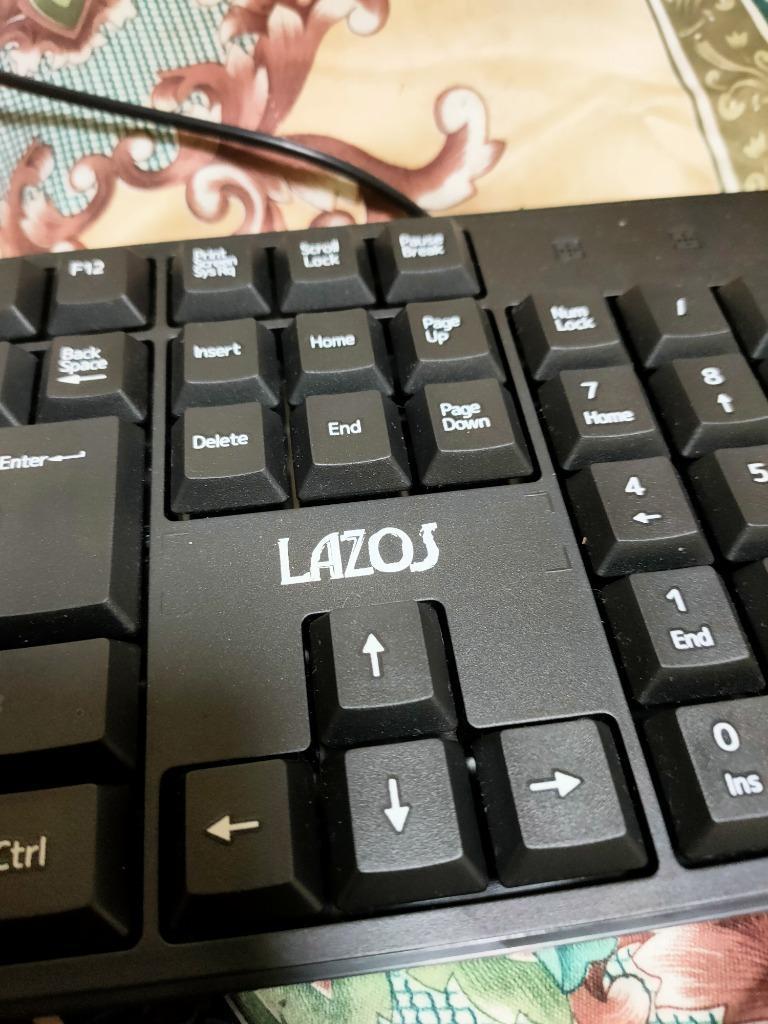 有線キーボード USB接続 日本語109キー Lazos ラゾス メンブレン式 簡単接続 排水機能 ケーブル長 1.4m ブラック L-KB ◇宅  :4571414153959:風見鶏 - 通販 - Yahoo!ショッピング