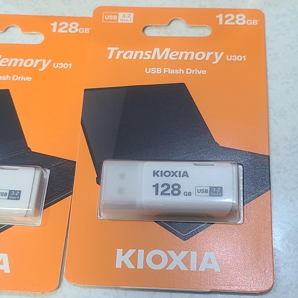 128GB USBメモリ USB3.2 Gen1 KIOXIA キオクシア TransMemory U301 