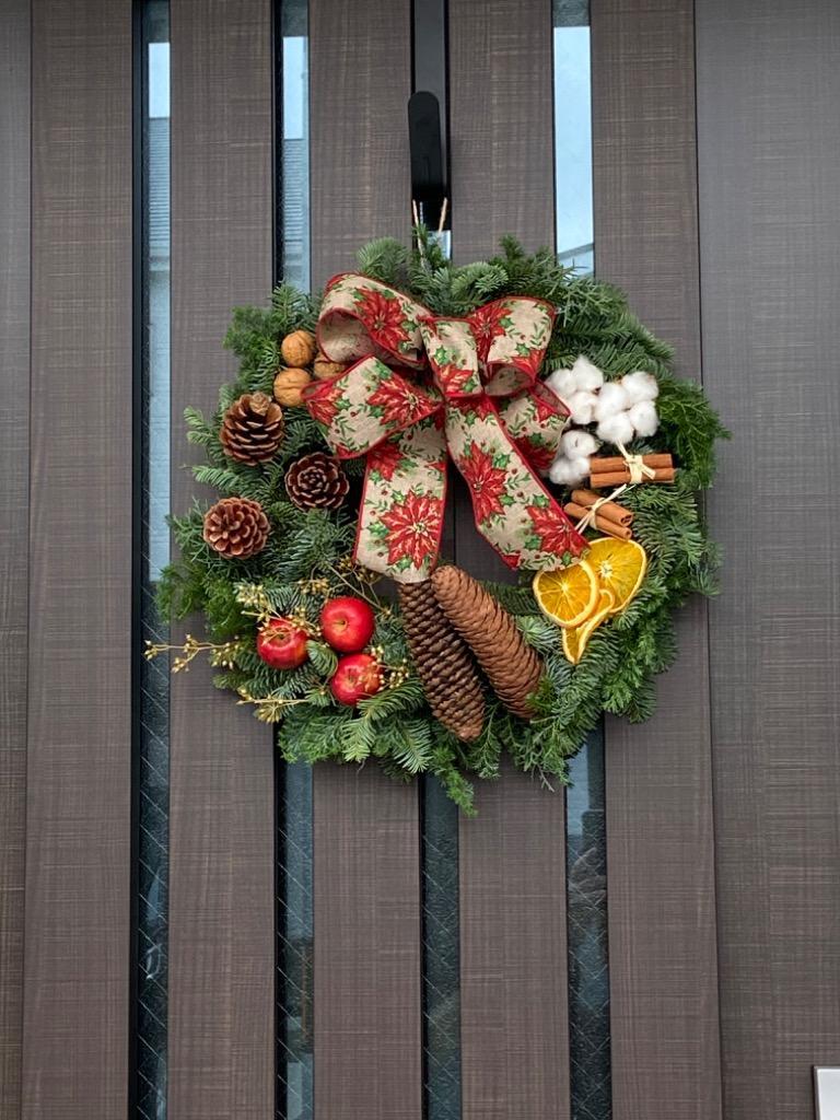 特大クリスマスリース 　ハンドメイド fleurdouce_ch014