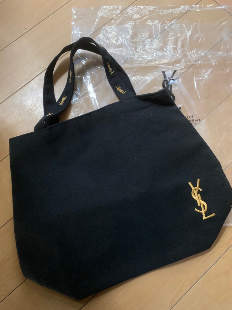 イヴサンローランノベルティ バッグ 送料無料 YVES SAINT LAURENT トートバッグ イブサンローラン 付録 ブラック 限定