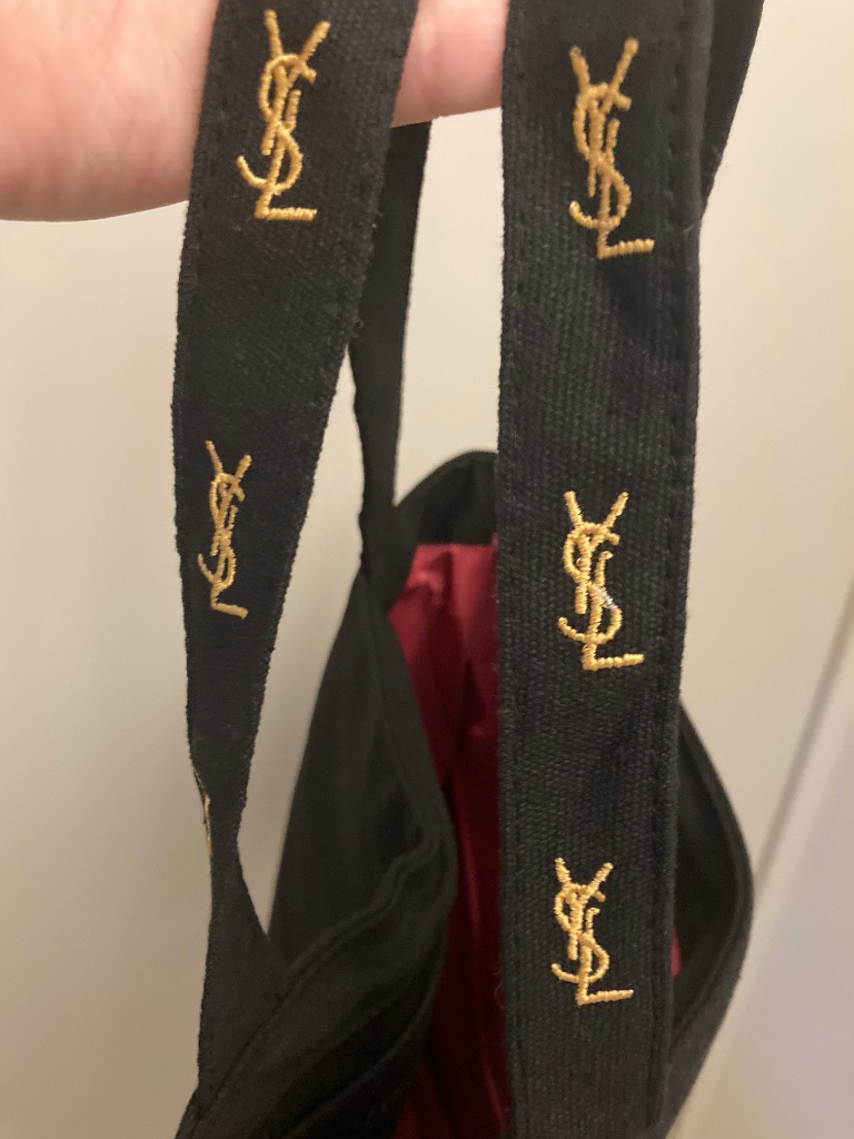 YSL サンローラン ノベルティバック 訳あり イヴサンローラン YVES SAINT LAURENT ロゴ刺繍 トート