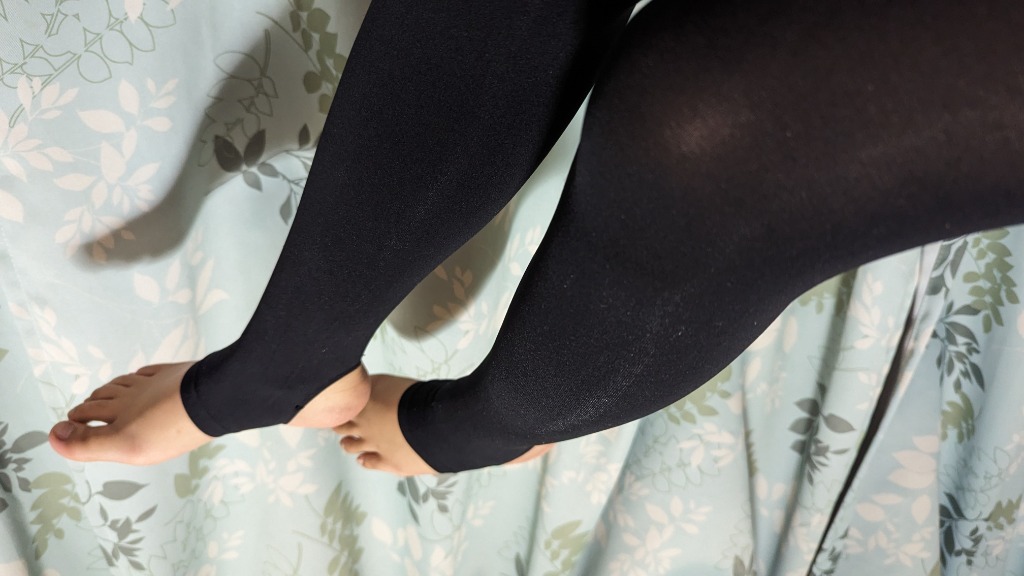 美脚 80デニール ナイロン トレンカ レギンス ゾッキ かかと穴