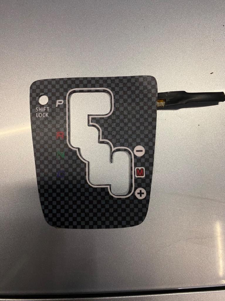 ダイハツ コペン L880K ELシフトパネル カーボン 明るさ調整切替OK