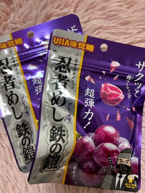 10袋セット UHA味覚糖 忍者めし 鉄の鎧 グレープ味 40g ハード食 10袋セット UHA味覚糖 忍者めし 鉄の鎧 グレープ味 40g ハード食