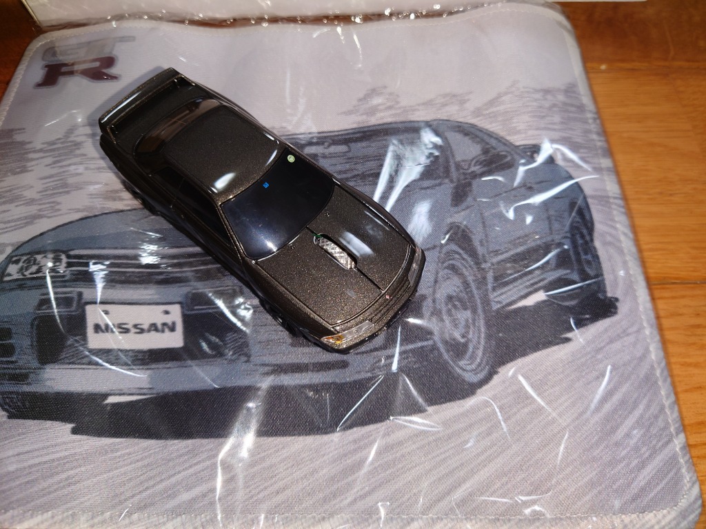 無線マウス NISSAN 日産スカイライン GT-R (BNR32) グレー