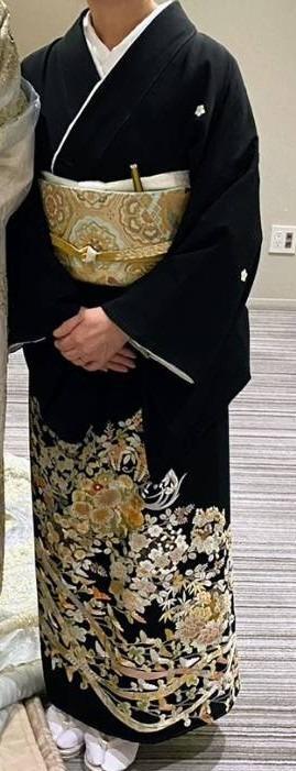 留袖 レンタル 手刺繍花くらべ《身長》152cm〜167cm位 高級 正絹 留袖 レンタル 手刺繍花くらべ《身長》152cm〜167cm位 高級 正絹