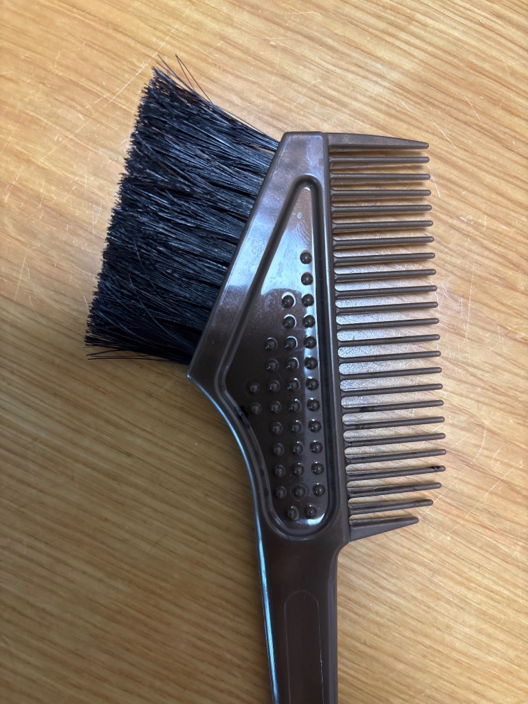 天然馬毛の毛染めブラシ 日本製 カラーリングブラシ セルフ