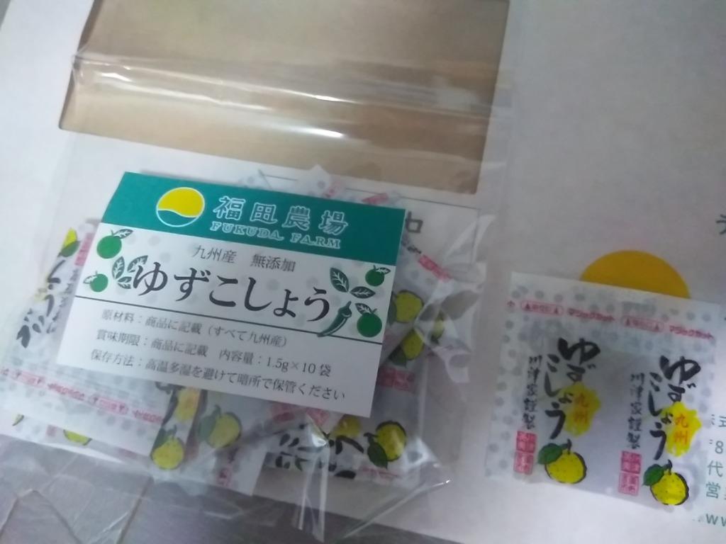 お試し用 柚子胡椒 小分け袋 10個セット 送料無料 九州産 無添加 薬味 :227-10:福田農場オンラインYahoo!ショップ - 通販 -  Yahoo!ショッピング