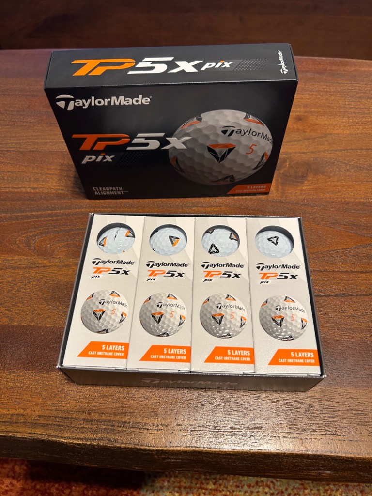 テーラーメイド TP5X Pix ゴルフボール 1ダース（12球入り）日本正規品