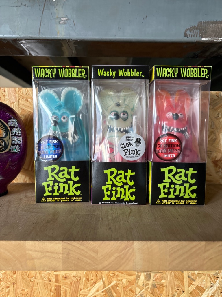 ファンコ ラットフィンク フィギュア ICE FINK ラットフィンク グッズ アメトイ ボビングヘッド 首振り人形 rat fink funko  アメリカン雑貨