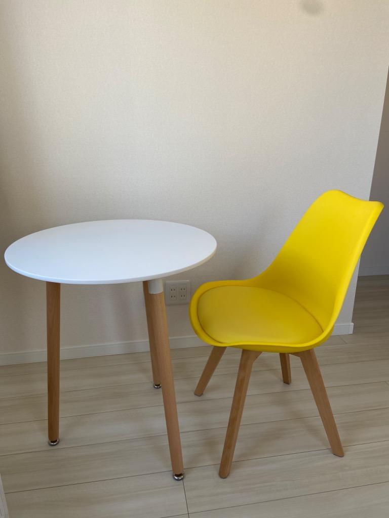 Amazon｜イサムノグチ サイクロンテーブル アッシュ 直径110cm & イームズチェア シェルチェア 5点セット ミーティング リプロダクト  ファブリック DSW ブラウン 布…｜ダイニングチェア オンライン通販