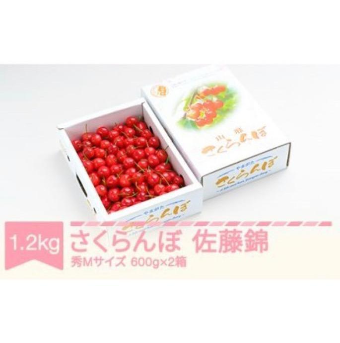 ふるさと納税 さくらんぼ 佐藤錦 秀Mサイズ バラ詰め 1.2kg(600g×2箱) 2023年産 山形県産 ns-snsmb1200 ※沖縄・離島への配送不可  山形県村山市 :557482:ふるなび(ふるさと納税) - 通販 - Yahoo!ショッピング