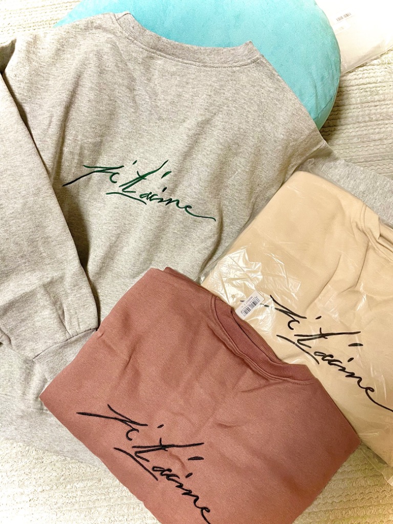 Futier Land スウェット トレーナー 刺繍ロゴ ラフ プルオーバー