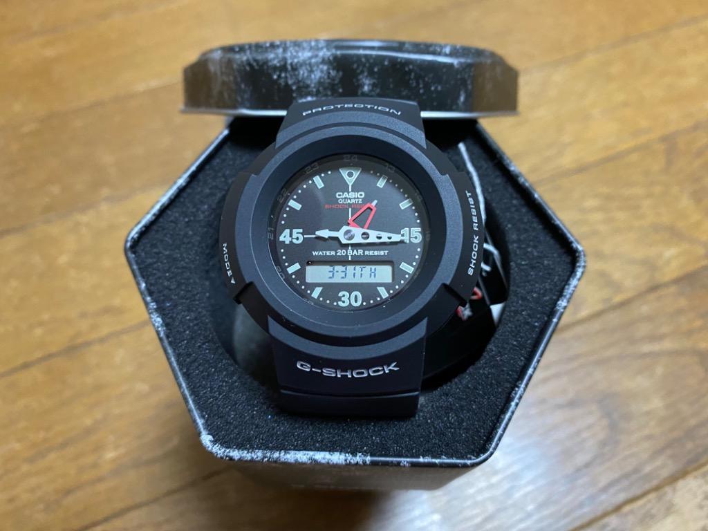 G-SHOCK AW-500E-1E AW-500復刻 メンズウォッチ アナデジ 腕時計 ブラック 逆輸入海外モデル