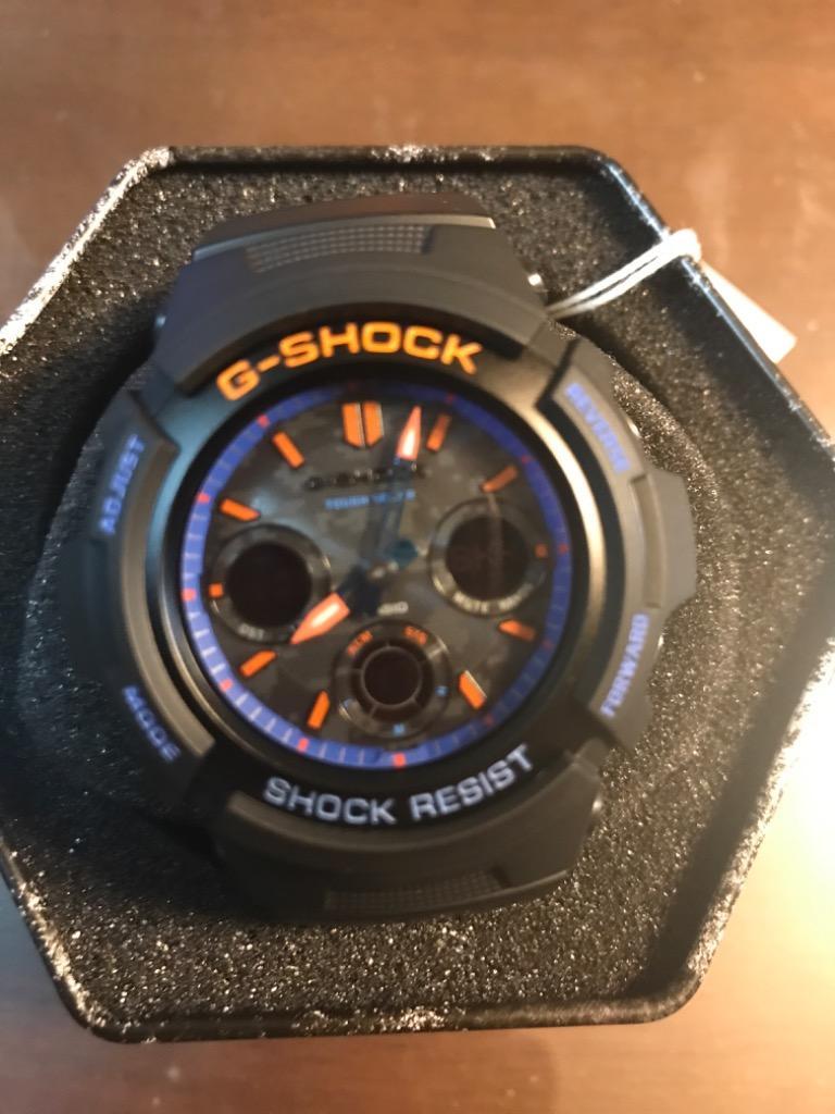 G-SHOCK AWR-M100SCT-1A タフソーラー アナデジ メンズウォッチ 腕時計 ブラック ブルー オレンジ Gショック ジーショック  CASIO カシオ 逆輸入海外モデル