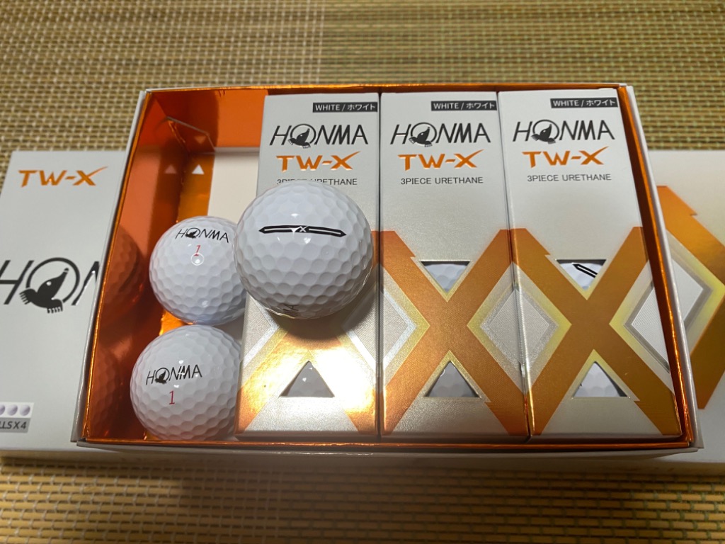 ホンマ　TW-X ツアーワールド ホワイト　3ダース　ゴルフボール HONMA GOLF（本間ゴルフ） 【3ダースセット】(期間限定)(送料無料