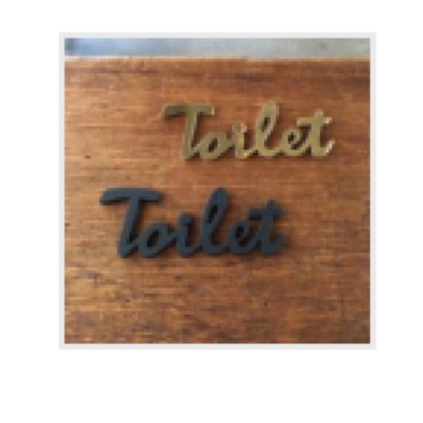 トイレサインプレート TOILET トイレドアプレート クリックポスト同梱 