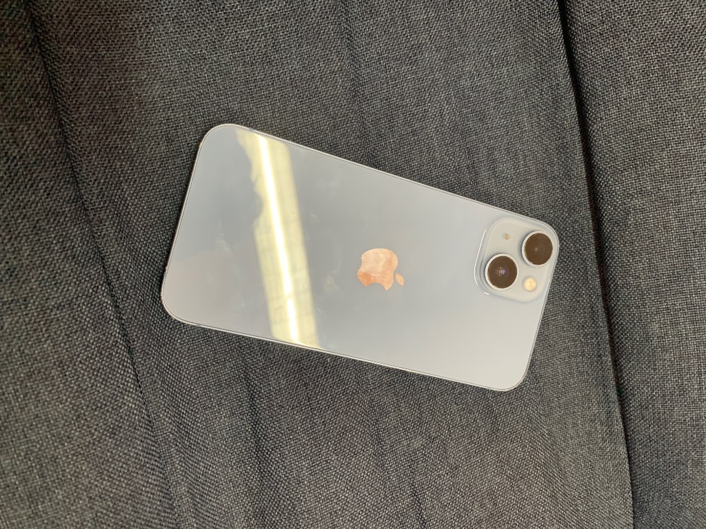 バッテリー100%保証 iPhone14 128GB ブルー SIMフリー 中古 外装