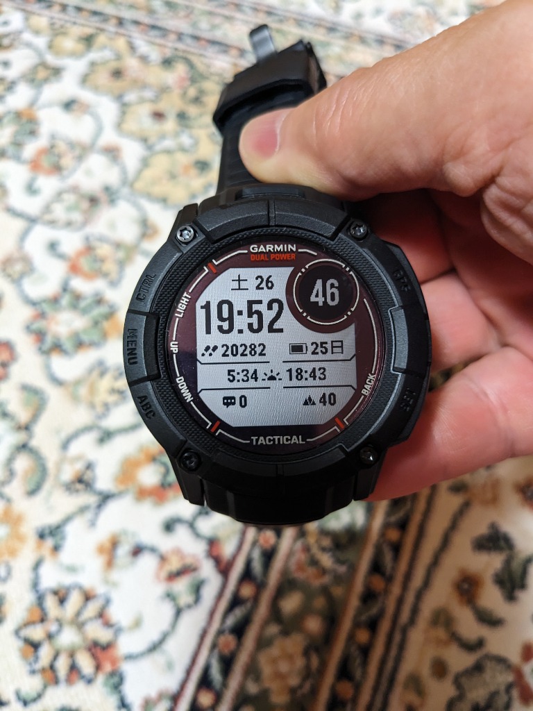 ガーミン(GARMIN) Instinct 2X Dual Power Tactical Edition Black