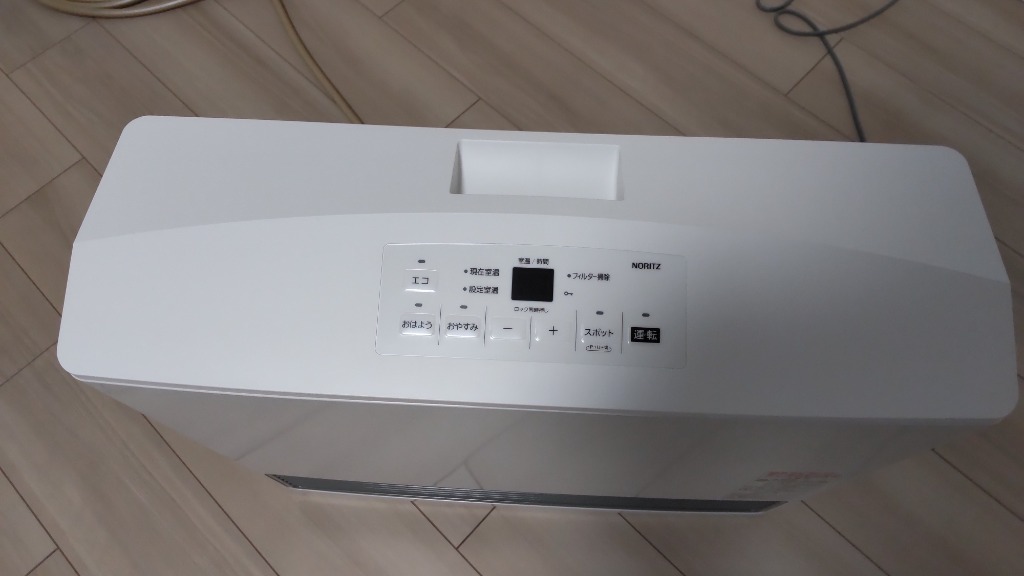 GFH-5802S　ノーリツ　ガスファンヒーター（白色）15～21畳　※都市ガス ノーリツ ガスファンヒーター GFH-5803S 木造15畳／コンクリート