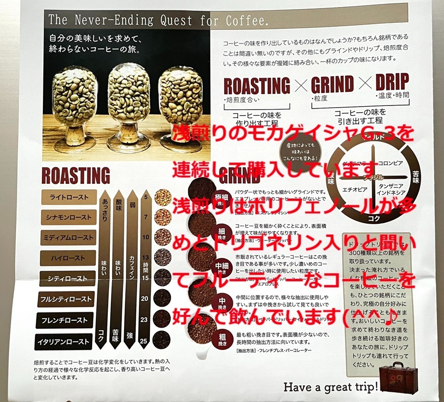 コーヒー豆 受注焙煎！400g モカ ゲイシャ G-3 ナチュラル