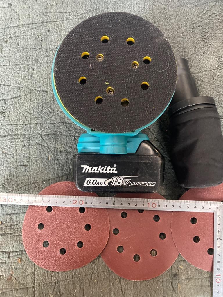 マキタ 互換 充電式 ランダム オービット サンダー ブラシレス 工具 小型 125mm 研磨 サビ落とし 集塵 コードレス 電動 18V