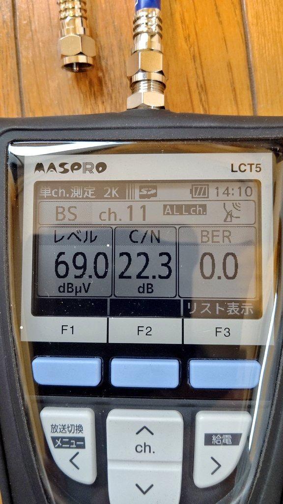 マスプロ電工 MASPRO デジタルレベルチェッカー 4K・8K衛星放送対応