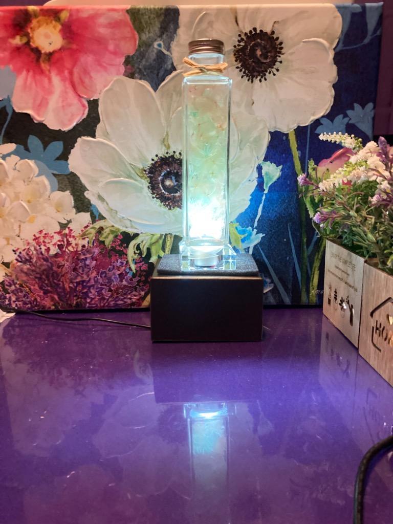 ハーバリウム 瓶 プリザーブドフラワー LED ライト 付き ハーバリウム 瓶 プリザーブドフラワー LED ライト 付き