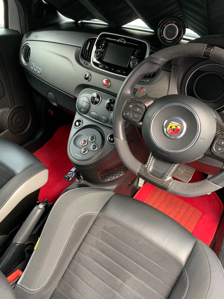 FIAT アバルト Abarth MTAスイッチデカール カーボン 500/595